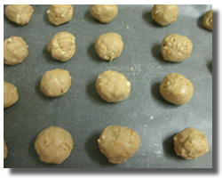 making peanut butter pretzel balls