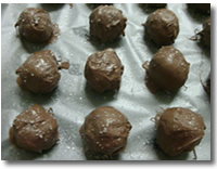 dipping chocolate peanut butter balls