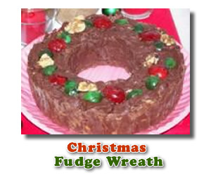 Christmas Fudge Wreath