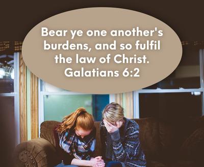 Galatians 6:2 – Bear Another's Burdens – Encouraging Bible Verses