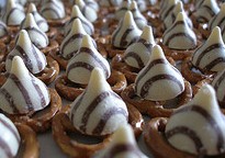 Hershey's Kiss Pretzel Candy