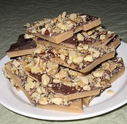 homemade Christmas toffee candy recipe