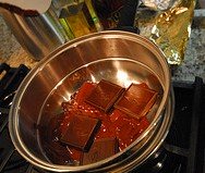 tempering chocolate melting